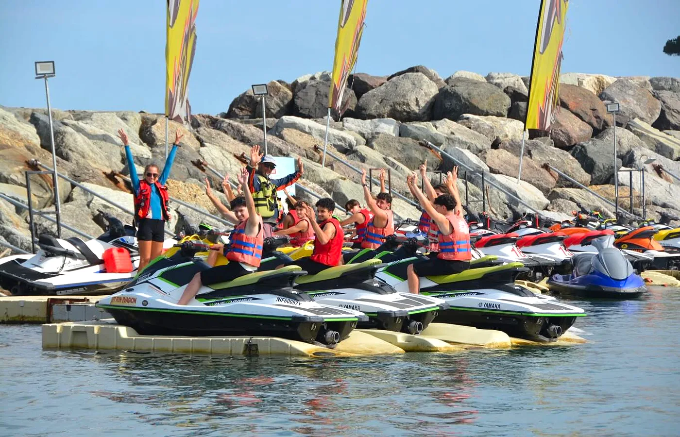 Anniversaire fêté en jet ski à Fréjus